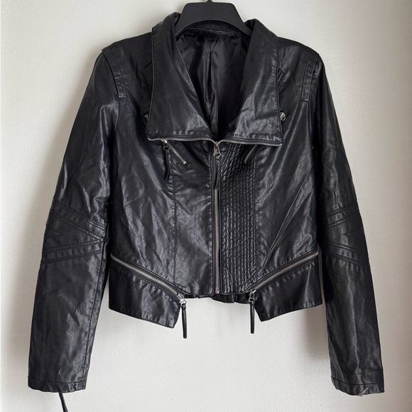 Lulu's Black Leather Jacket - Picture 2 of 6